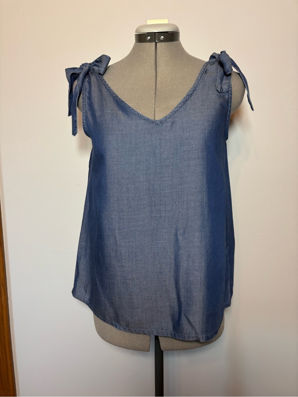 Molly Bracken - Tie-Shoulder V-Neck Sleeveless Tank Top - Blue - 16 Y
